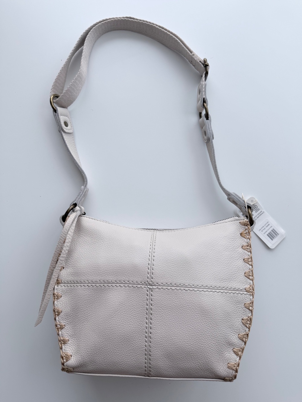 The Sak Melrose Crossbody Bag Stone NWT Vegan Recycled